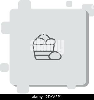 pan de bono vector icon modern simple vector illustration Stock Vector