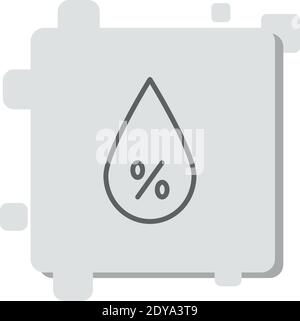 humidity vector icon modern simple vector illustration Stock Vector