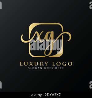 Creative letter XG Logo Design Vector Template. Initial Luxury Letter XG Logo Design Stock Vector