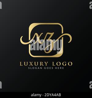 Creative letter XZ Logo Design Vector Template. Initial Luxury Letter XZ Logo Design Stock Vector