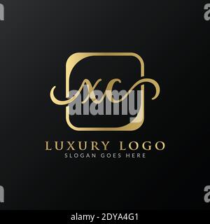 Creative letter XC Logo Design Vector Template. Initial Luxury Letter XC Logo Design Stock Vector