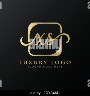 Creative letter XS Logo Design Vector Template. Initial Luxury Letter XS Logo Design Stock Vector