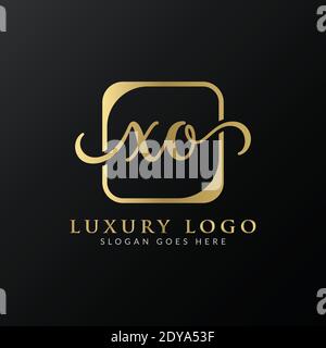 Creative letter XO Logo Design Vector Template. Initial Luxury Letter XO Logo Design Stock Vector