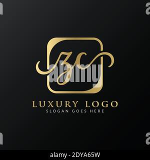 ZC Logo Design Vector Template. Initial Luxury Letter ZC Vector Illustration Stock Vector