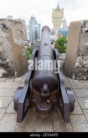 The historic Monte Fort in Macau, China Stock Photo