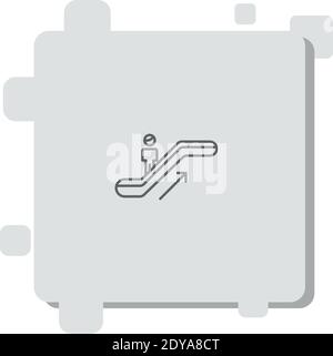 escaltor vector icon modern simple vector illustration Stock Vector