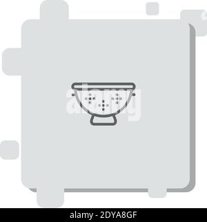 strainer vector icon modern simple vector illustration Stock Vector