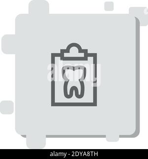 medical record vector icon modern simple vector illustration Stock Vector