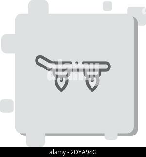 hoverboard vector icon modern simple vector illustration Stock Vector