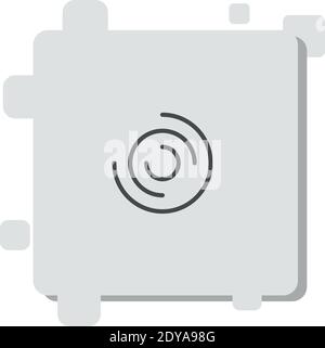 disc vector icon modern simple vector illustration Stock Vector