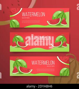 Flat design icon of Watermelon in ui colors. Vector illustration Stock ...