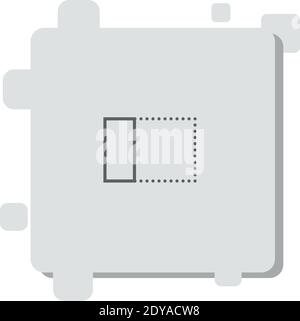 left alignment vector icon modern simple vector illustration Stock Vector