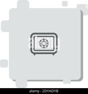 safebox vector icon modern simple vector illustration Stock Vector