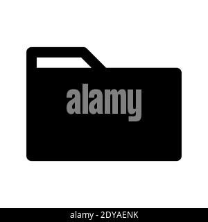 folder icon, file manager icon vector illustration suitable for user interface element isolated on white background. Stock Vector
