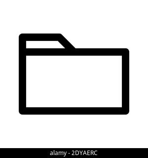 folder icon, file manager icon vector illustration suitable for user interface element isolated on white background. Stock Vector