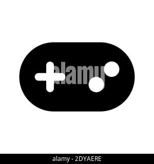 game icon vector, gaming symbol, game controller vector illustration suitable for user interface element isolated on white background. Stock Vector