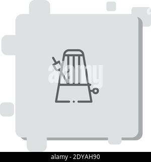 metronome vector icon modern simple vector illustration Stock Vector