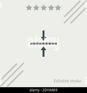 Align Simple vector icon. Modern, simple flat vector illustration for ...