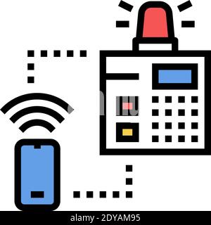 security system main panel icon doodle illustration Stock Vector Image ...