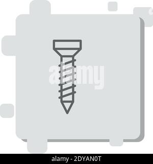 screw vector icon modern simple vector illustration Stock Vector