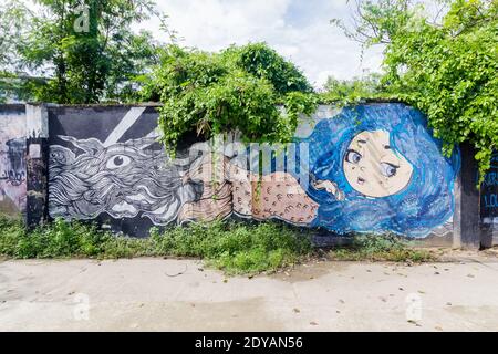 Street art inn Cebu, Philippines Stock Photo