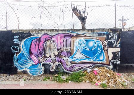 Street art inn Cebu, Philippines Stock Photo