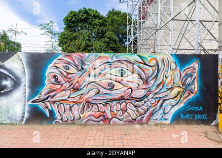 Street art inn Cebu, Philippines Stock Photo