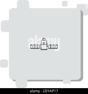 satellite vector icon modern simple vector illustration Stock Vector