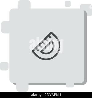 protactor vector icon modern simple vector illustration Stock Vector
