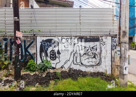 Street art inn Cebu, Philippines Stock Photo