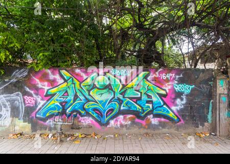 Street art inn Cebu, Philippines Stock Photo