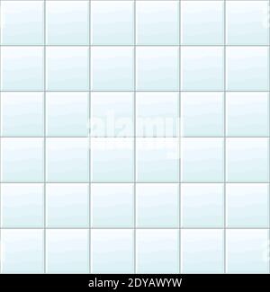 Blue horizontal background with tiles. Vector seamless pattern. Ceramic Texture Background. Seamless Tile Pattern. Watercolor ceramic Brick Wall. Stock Vector