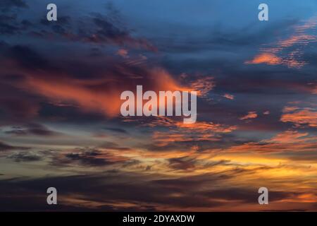 Background Beautiful abstract white Cloud on dramatic blue sky free space Stock Photo