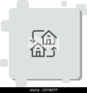 exchange vector icon modern simple vector illustration Stock Vector