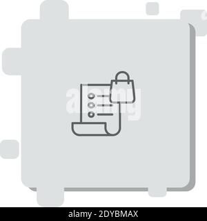 wishlist vector icon modern simple vector illustration Stock Vector