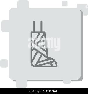 leg sling vector icon modern simple vector illustration Stock Vector