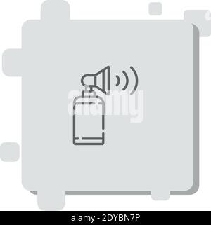 air horn vector icon modern simple vector illustration Stock Vector