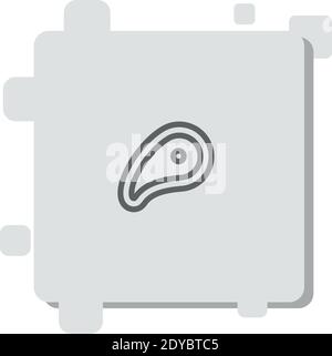 meat vector icon modern simple vector illustration Stock Vector