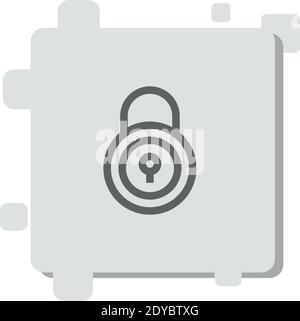 security vector icon modern simple vector illustration Stock Vector