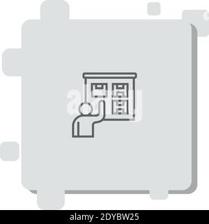 scrum vector icon modern simple vector illustration Stock Vector