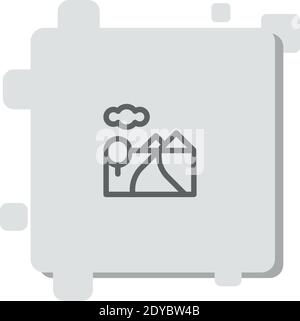 river vector icon modern simple vector illustration Stock Vector