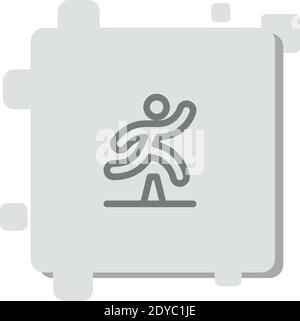 overcome vector icon modern simple vector illustration Stock Vector