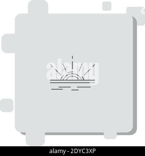 subah prayer vector icon modern simple vector illustration Stock Vector
