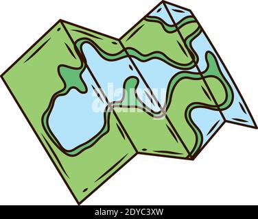 computer track route pointer gps map and navigation vector illustration ...