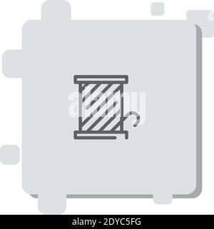 wire roll vector icon modern simple vector illustration Stock Vector