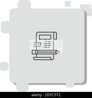 copyright vector icon modern simple vector illustration Stock Vector