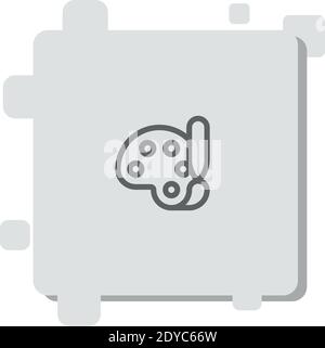 painting vector icon modern simple vector illustration Stock Vector