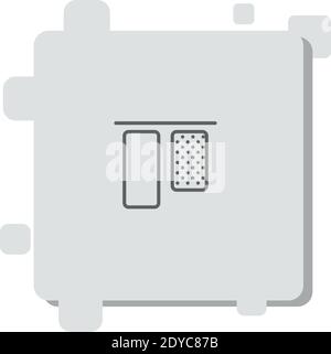 vertical alignment vector icon modern simple vector illustration Stock Vector