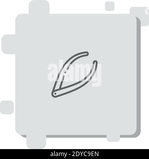 calipers vector icon modern simple vector illustration Stock Vector