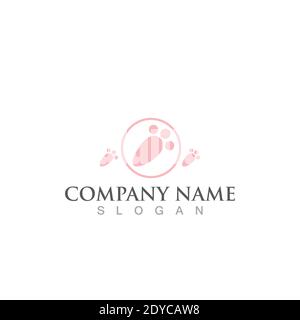 Rabbit logo and symbol vector icon Stock Vector
